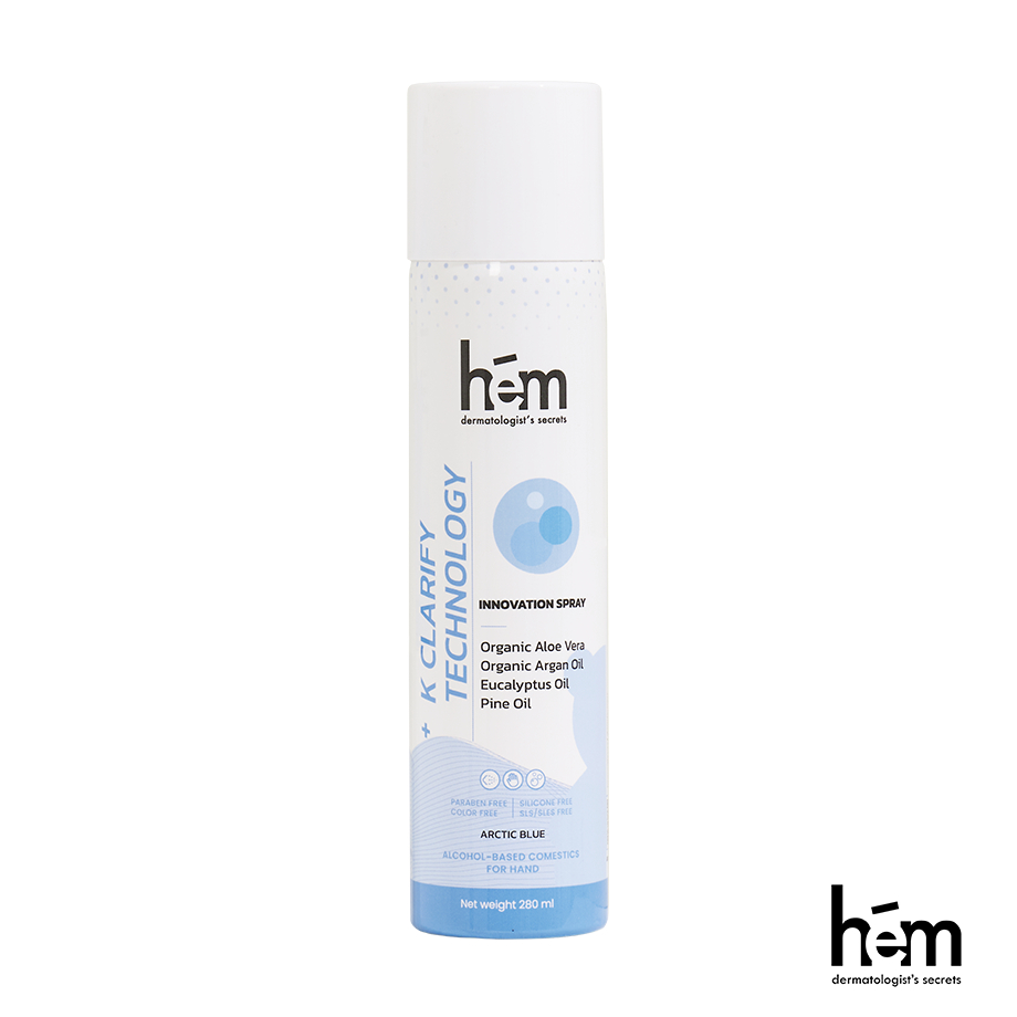 H.E.M CLEANSING ALCOHOL HAND SPRAY เอช.อี.เอ็ม คลีนซิ่ง แอลกอฮอล์ แฮนด์ สเปรย์ 280ml.