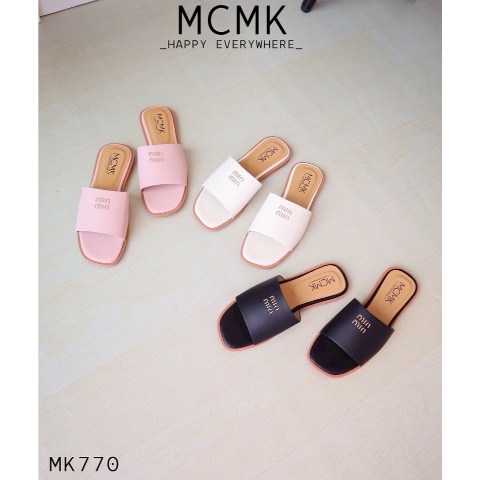 Softchoo~ รุ่น MK770 ส้นแตะหน้าสวม เท้าอวบ+1❗️รองเท้าสุขภาพ พื้นรองเท้าออกแบบ ซัพพอร์ตเท้า ลดเมื่อย 