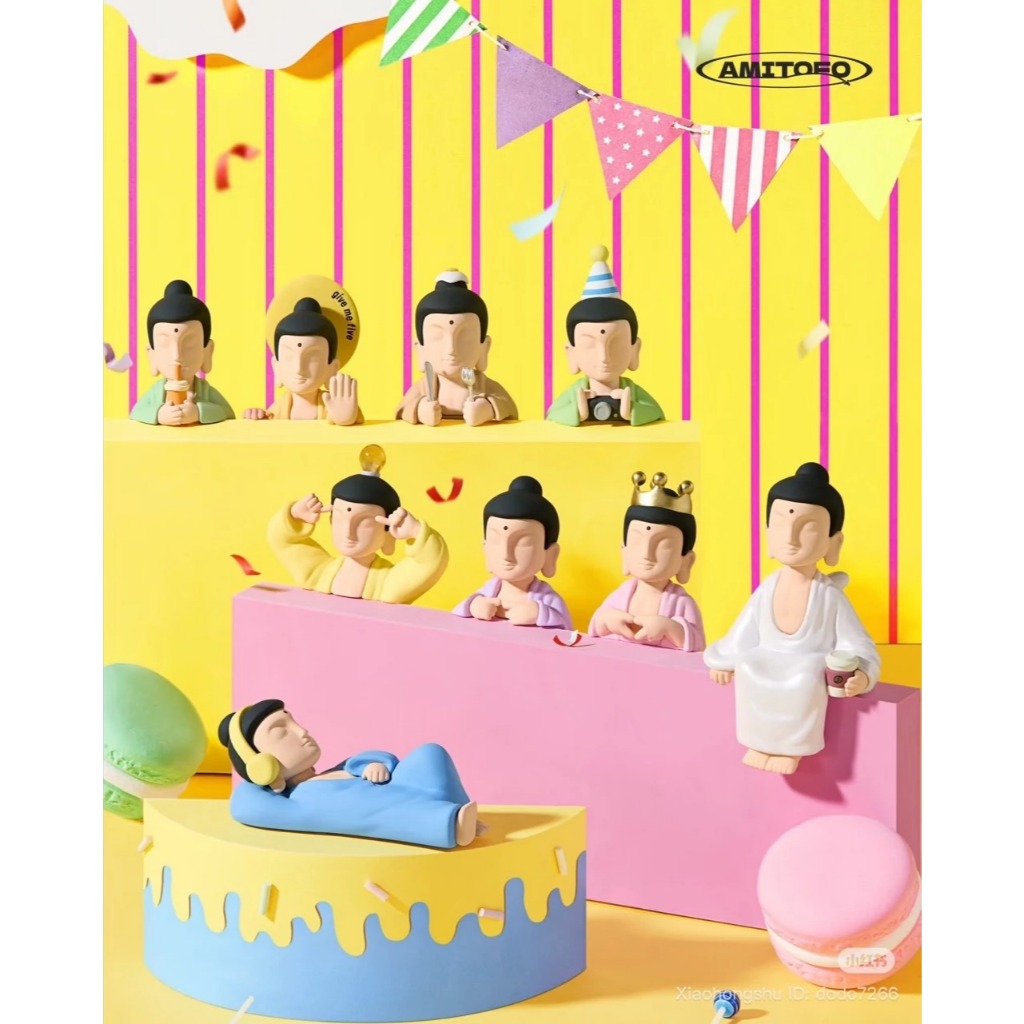 ACTIONCITY - Amitofo Give Me Five Figure  - กล่องจุ่ม - Single Box ติดมือถือได้ ติดคอมได้
