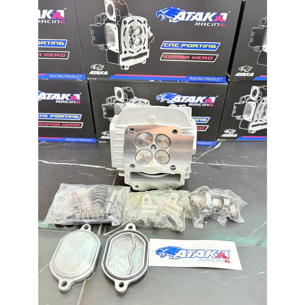 ชุดฝาสูบ WAVE.125 4วาล์ว ATAKA  มี 5 ขนาดให้เลือก