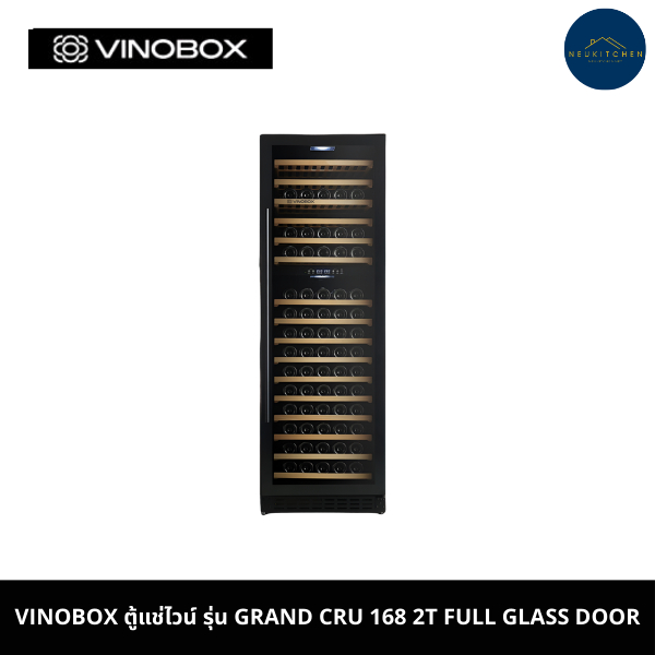 Vinobox ตู้แช่ไวน์ รุ่น V168 GC 2T Full Glass Door