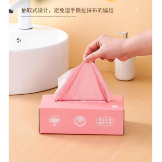 พร้อมส่ง ผ้าเช็ดทำความสะอาด แบบใช้แล้วทิิง 1กล่อง20ผืน ดูดซับน้ำได้