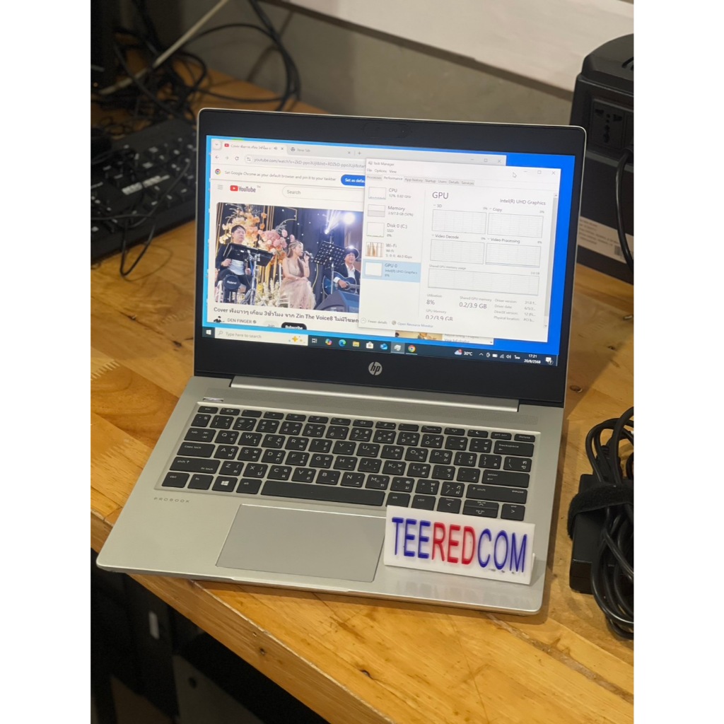 โน๊ตบุ๊คมือสอง HP ProBook 430 G7 (i5-10210U) RAM 8-32GB SSD M.2 Nvme 512GB