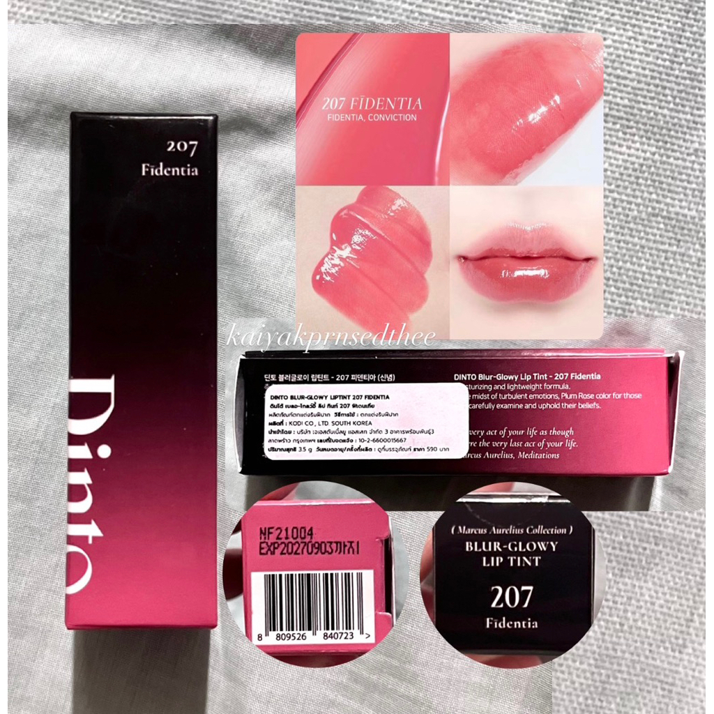 แท้100%✨ Dinto blur glowy lip tint สี 207
