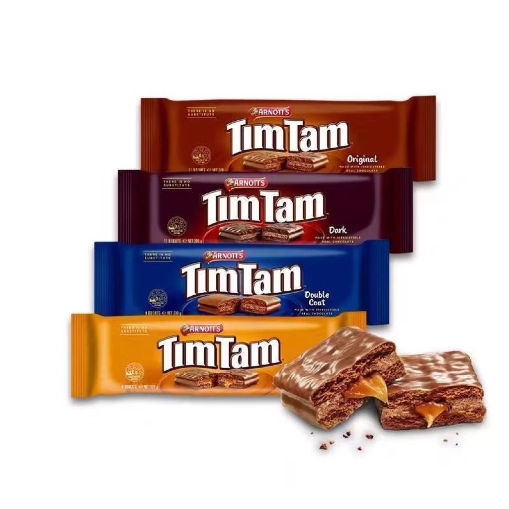 อาร์นอตส์ ทิม แทม บิสกิตเคลือบช็อกโกแลต 200 กรัม (ออสเตรเลีย) Arnott'S Tim Tam Chocolate Biscuits 200G