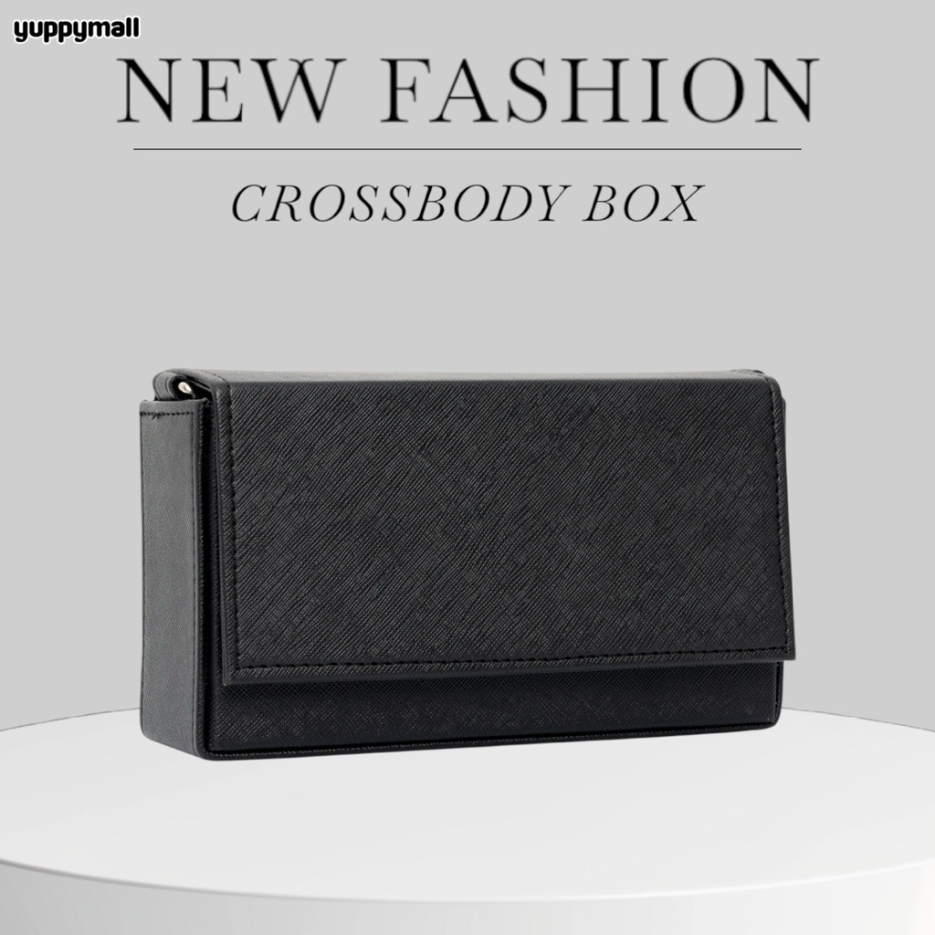 กระเป๋าสะพายข้าง Crossbody Box หนัง PU  ผลิตจากไทย