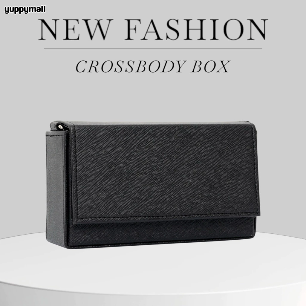 กระเป๋าสะพายข้าง Crossbody Box หนัง PU ผลิตจากไทย
