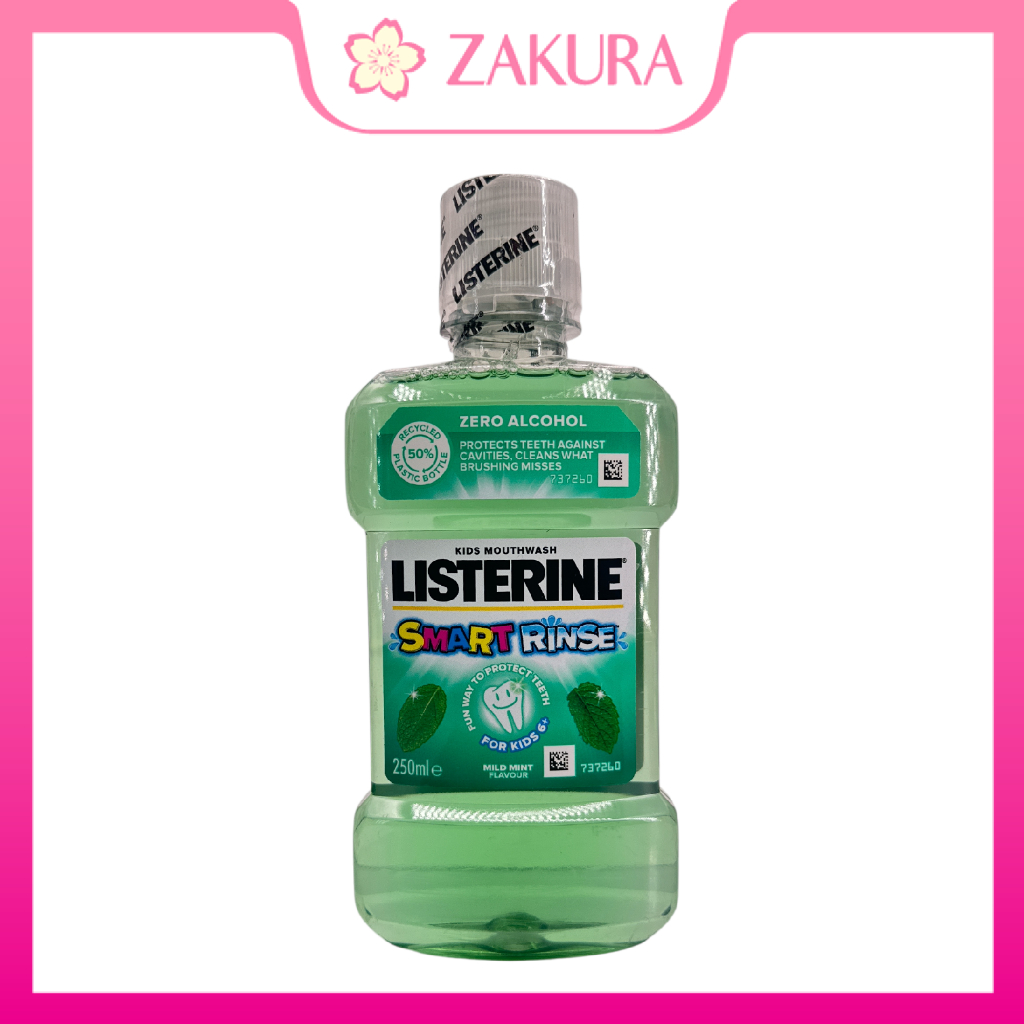 Listerine Kids Smart Rinse Mild Mint Mouthwash 250ml