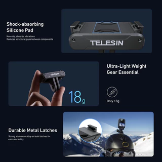 Telesin DJI Osmo360 / Action 6 / 5Pro / 4 / 3 Magnetic Two-claw Adapter