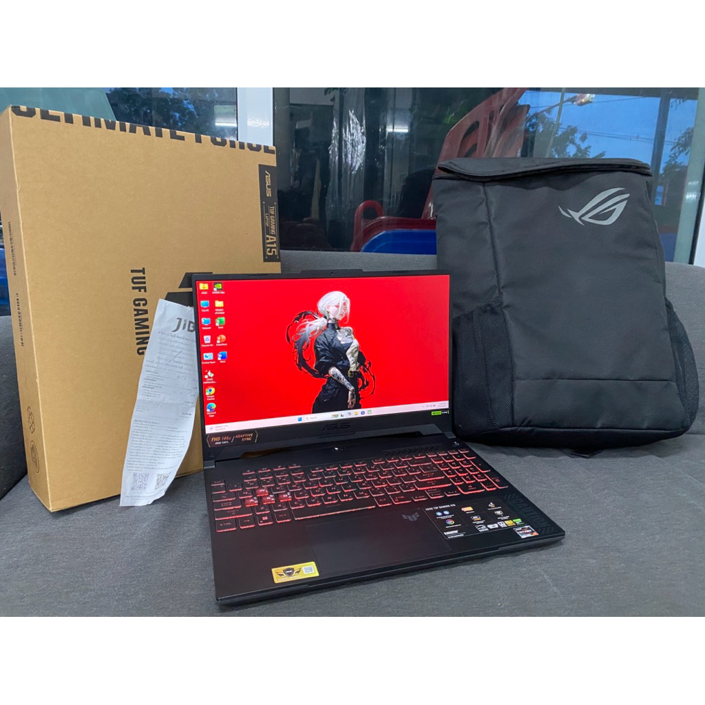 โน๊ตบุ๊คเกมส์มิ่ง อายุ4เดือน ASUS TUF GAMING A15 FA507NVR-LP037W