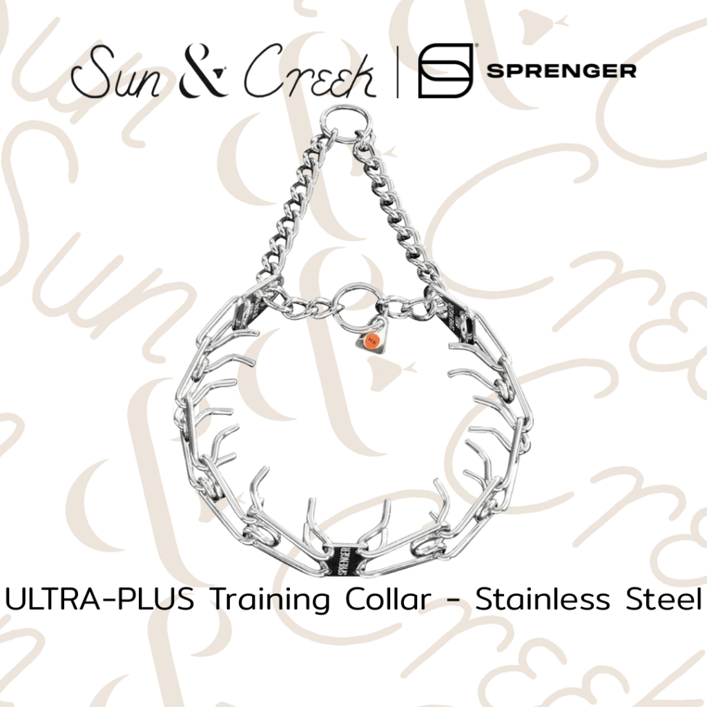 Herm. Sprenger Prong Collar | ULTRA-PLUS Training Collar - Stainless Steel | หนา2.25mm ยาว41cm | หนา3.2mm ยาว58cm