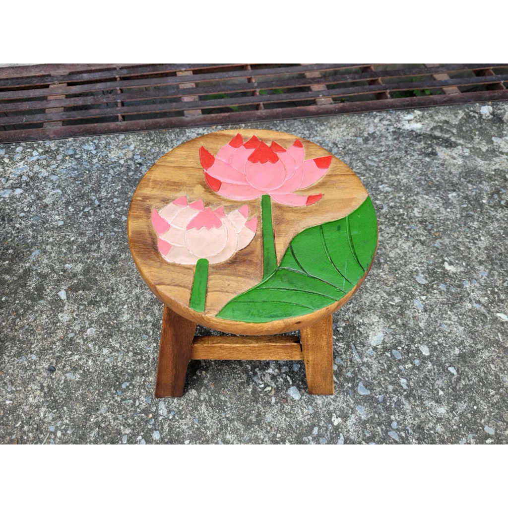 เก้าอี้ไม้ สตูล รูปการ์ตูน  ขนาด 10 นิ้ว - รูปที่ 2