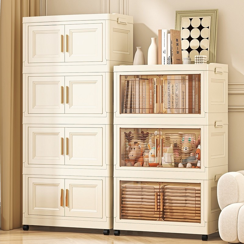 【NEW🔥】Ubear ตู้เก็บของ ลิ้นชักขนาดใหญ่ มีล้อเลื่อน พับเก็บได้ วางซ้อนได้สูง ความจุแบริ่ง 150KG วัสดุ