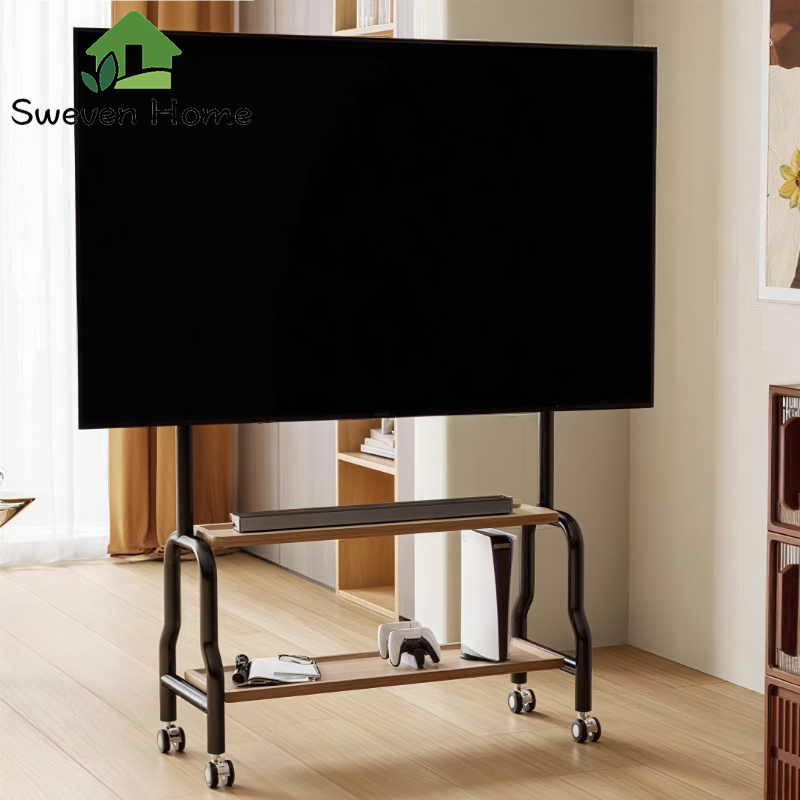 Sweven Home ขาแขวนทีวี ขาตั้งทีวีมีล้อ เคลื่อนที่ได้TV Bracket เคลื่อนที่ได้TV Bracket 32-85นิ้ว ผู้ถือทีวีเหล็ก