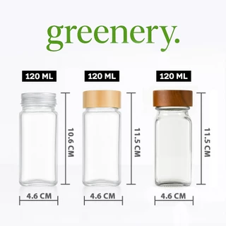ขวดเครื่องปรุง 120ML ขวดแก้วใส่เครื่องปรุง ขวดแก้วใส่น้ำตาล เกลือ ผงชูรส ฝาไม้ ฝาอลูมิเนียม พร้อมจัดส่งจากกทม