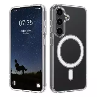 เคสแม่เหล็กใส สำหรับ Samsung A57 A37 S25FE A07 A17 A56 A36 A26 A16 A06 A55 A35 A25 A15 A54 S21FE S23FE S24FEเคสกันกระแทก