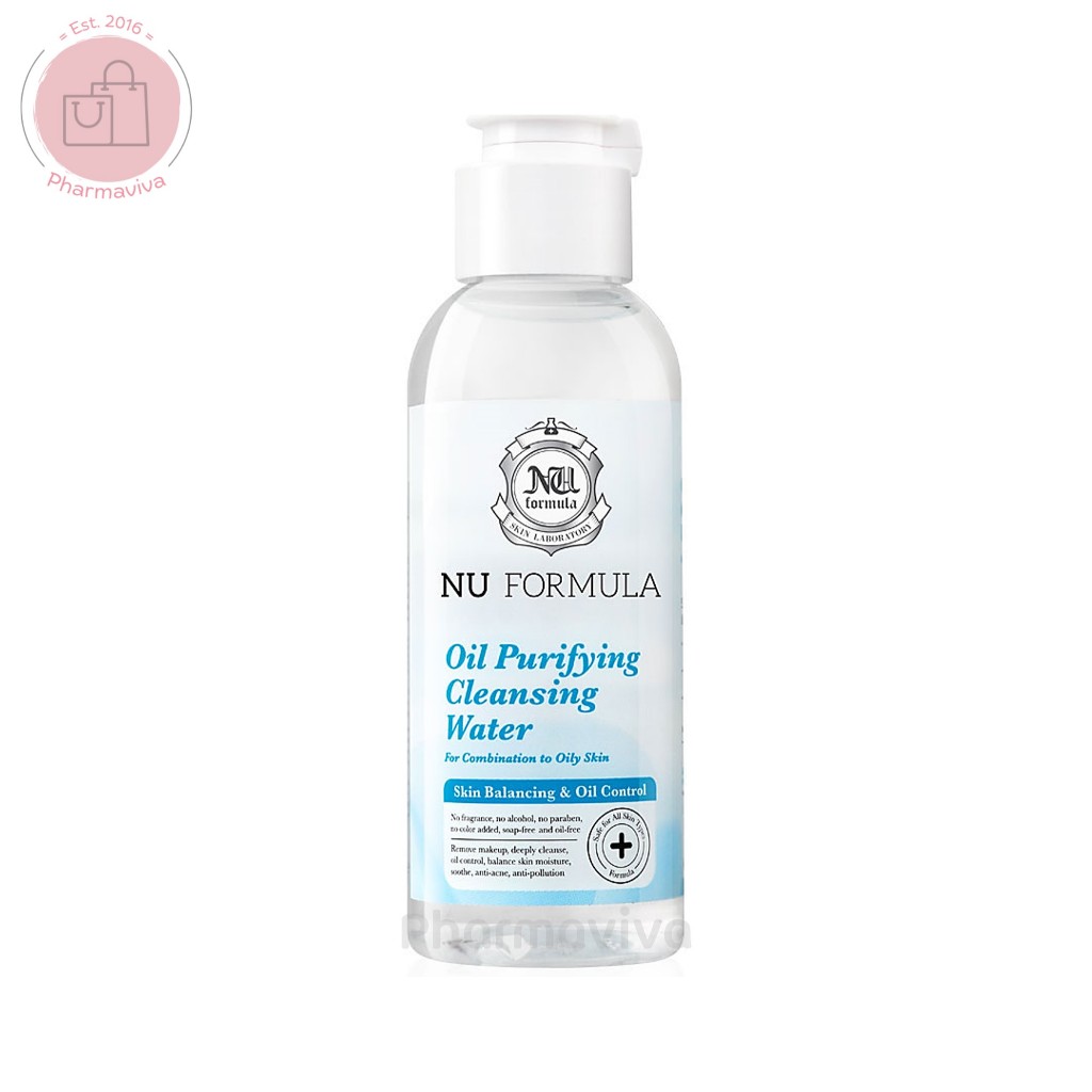 Sale!! เช็ดเครื่องสำอาง Nu Formula Oil Purifying Cleansing Water 100 ml นูฟอร์มูล่า นู ฟอร์มูล่า คลี