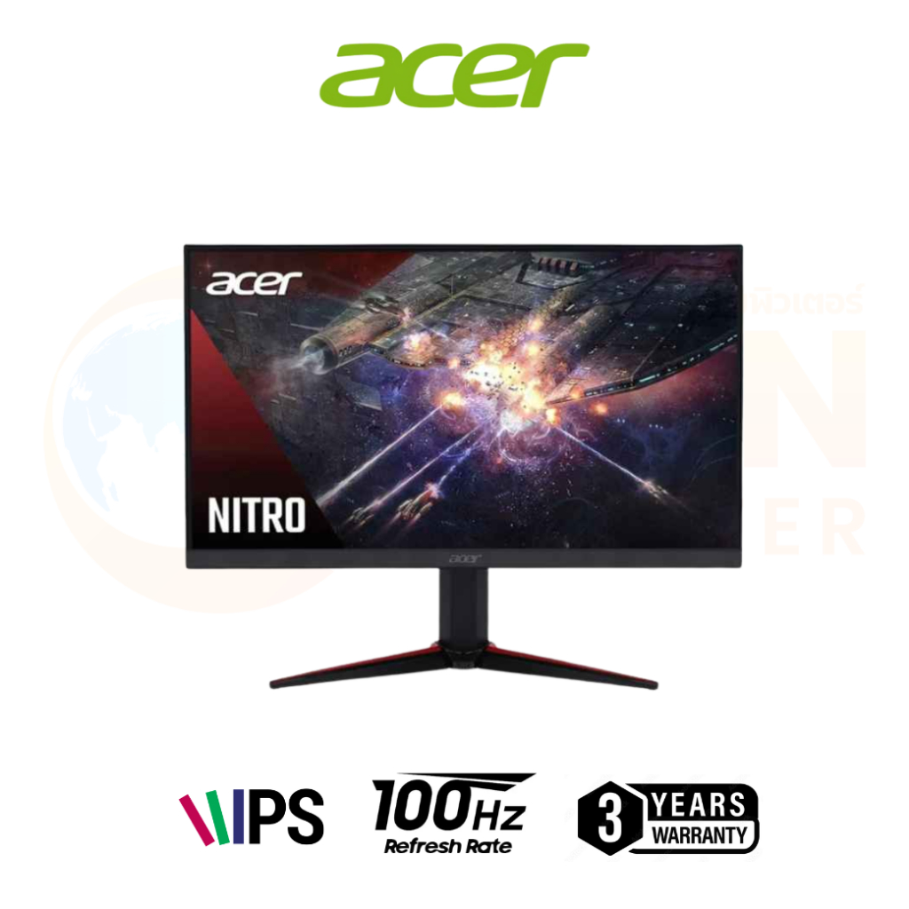 ACER MONITOR (จอมอนิเตอร์) NITRO VG220Q E3BMIIX 21.5" IPS FHD 100Hz - 3 YEARS