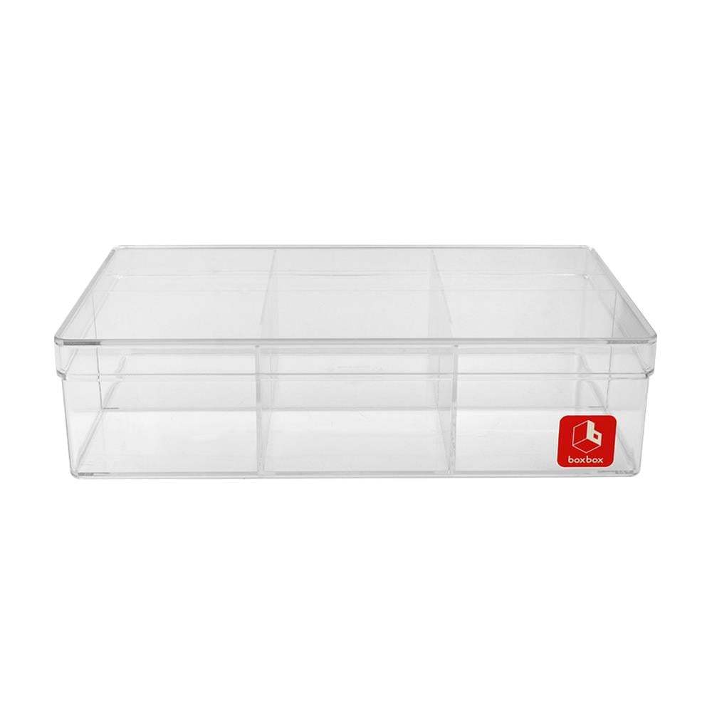 BOXBOX กล่องเหลี่ยมใส 6 ช่อง รุ่น 6236