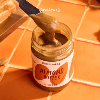 เนยถั่ว Natural Almond Butter อัลมอนด์ 100% ไม่ใส่น้ำตาล น้ำมัน เกลือ 220 g. | Paweenee’s