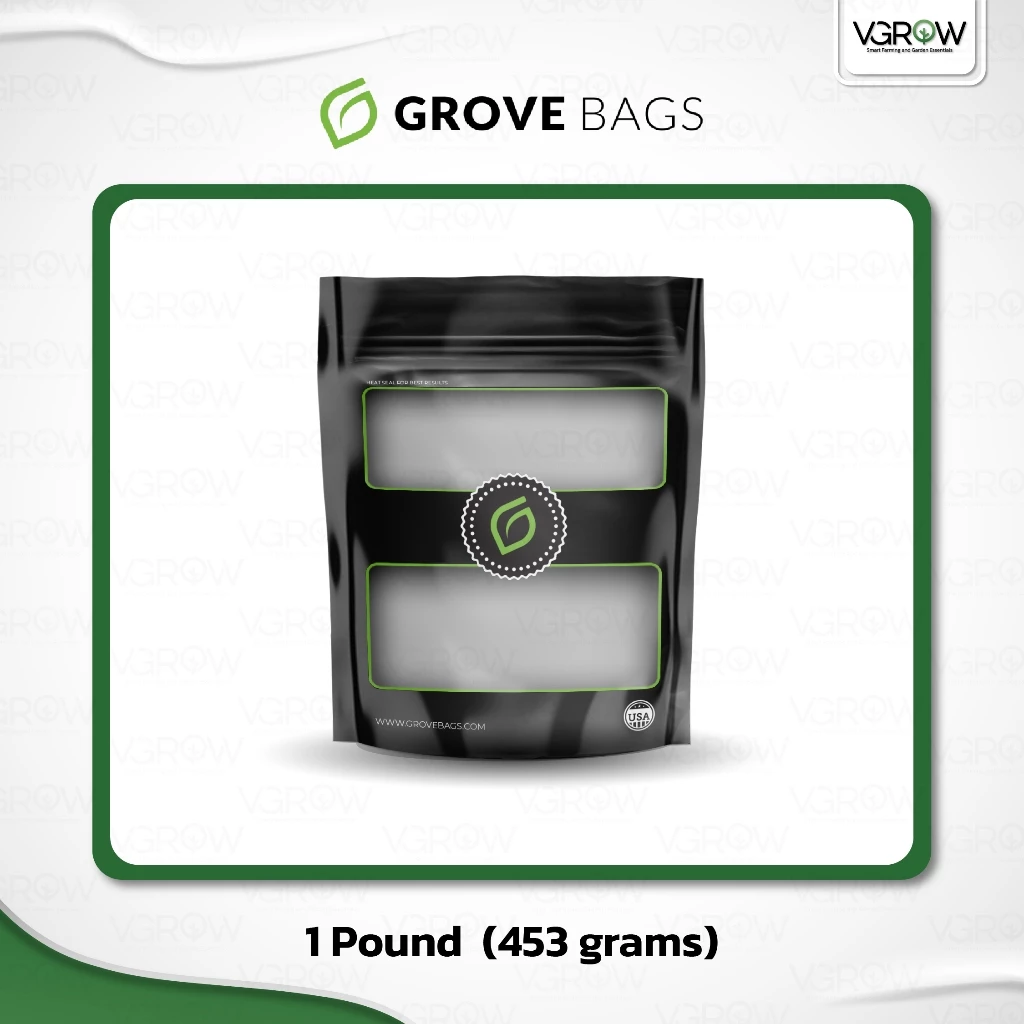Grove Bags ถุงบ่มของแท้ TerpLoc Window Pouch ขนาด 1 lb , 1/2 lbs , 1/4 lbs , 2 lbs ถุงบ่ม ขนาดใหญ่ thumbnail 5