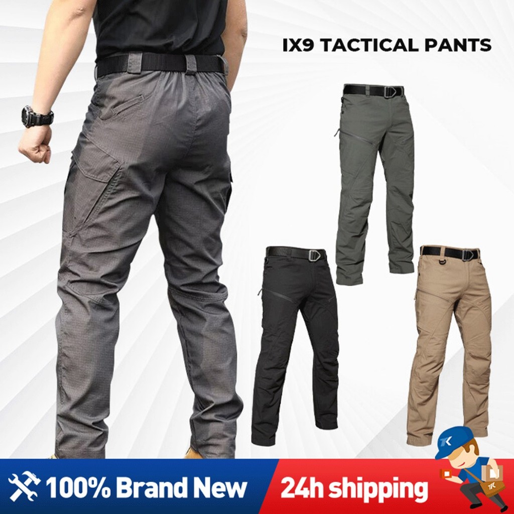 กางเกงคาร์โก้ กางเกงยุทธวิธี IX9 Tactical Pants  กันละอองน้ำ กางเกงเดินป่า ใส่ได้ผู้ชายและผู้หญิง กางเกงยุทธวิธีของแท้