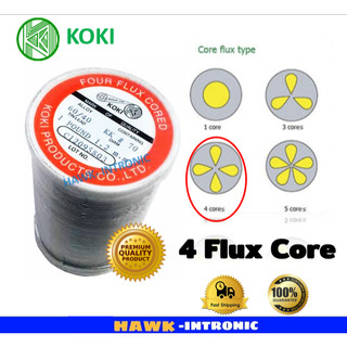 ลวดบัดกรี ตะกั๋วบัดกรี KOKI (แท้) ม้วนแดง  0.8 และ 1.2 mm  [พร้อมส่ง]
