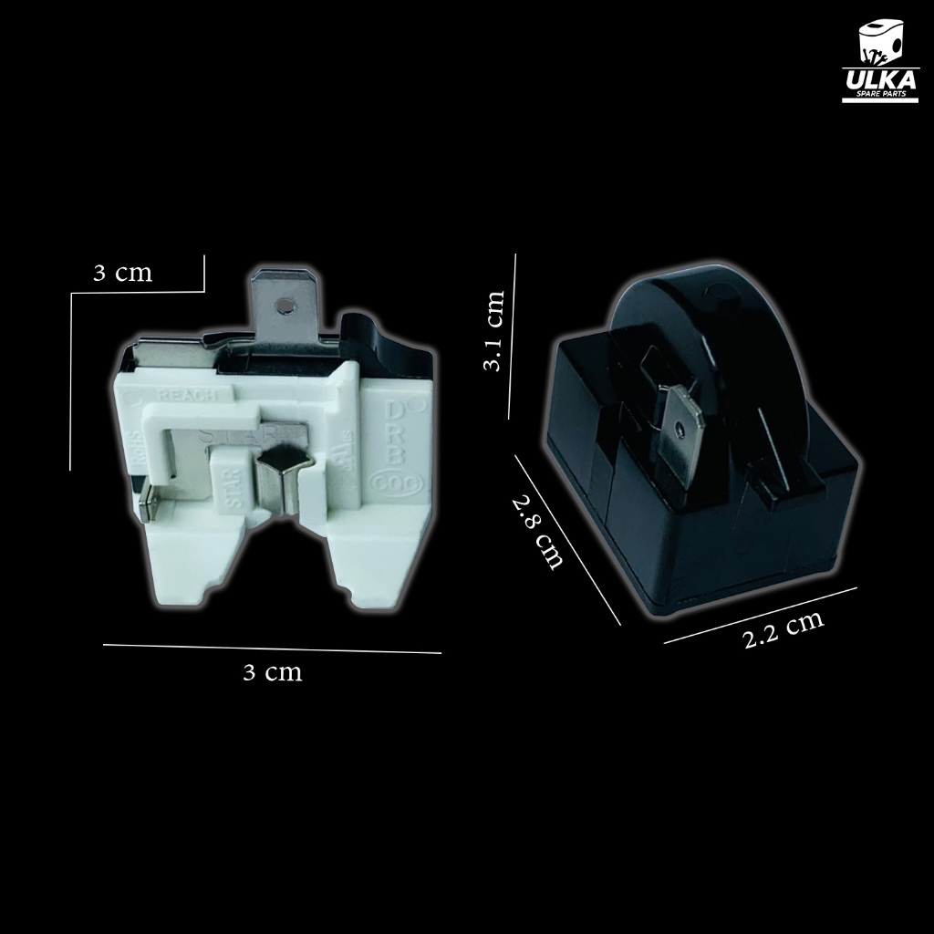 อะไหล่ เครื่องทำน้ำแข็ง โอเวอร์โหลด รีเลย์สตาร์ทคอมเพรสเซอร์ (ก่อนสั่งกรุณาเช็ครุ่นกับทางร้าน)