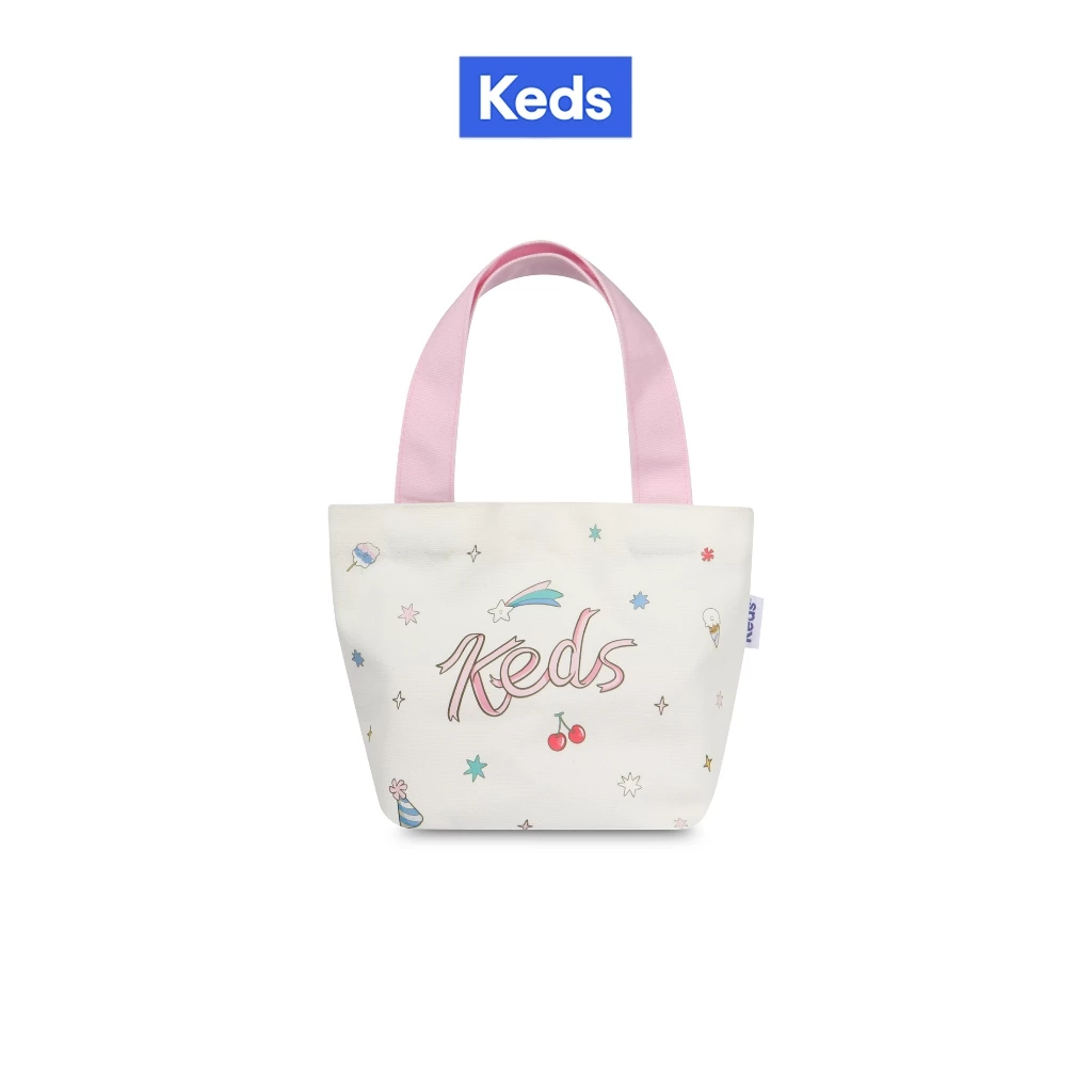 KEDS กระเป๋า รุ่น THE KEDS MINI BAG X SSKTMMEE สีขาว/ สีชมพู ( F25ACB06009 )