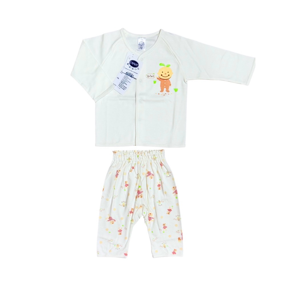 Enfant New Collection อองฟองต์ ชุดนอนแขนยาว ขายาวลายใหม่ สำหรับเด็กอายุ 3เดือน ถึง 12เดือน