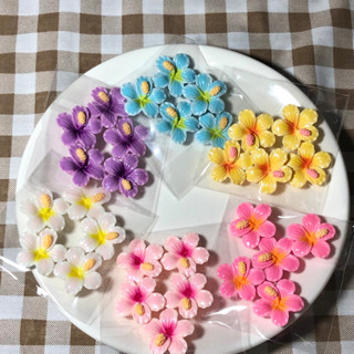 เรซิ่นดอกชบา 5ชิ้น พร้อมส่งจากไทย