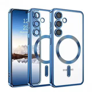 เคสชาร์จไร้สาย สำหรับ Samsung A57 A07 A17 A56 A36 A26 A16 A05 A06 A05S A14 A25 A15 A55 A35 A54 S24FE S23FEเคสใสแม่เหล็ก