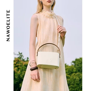 NAWOELITE Dessert Bag กระเป๋าสะพายข้างทรงถังสไตล์เรโทรสำหรับผู้หญิง Bags กระเป๋าสะพายข้างผู้หญิง กระเป๋าผู้หญิง