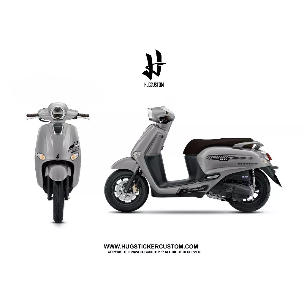 สติ๊กเกอร์แต่งรถ จีออโน่ Honda Giorno ลาย Racing thumbnail 8