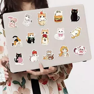 1 แพ็ก 50 ชิ้น การ์ตูน น่ารัก แมว สติ๊กเกอร์ ใช้ตกแต่งกระเป๋าเดินทาง เคสไอแพด แก้วน้ำ เคสโทรศัพท์ แล็ปท็อป กีตาร์