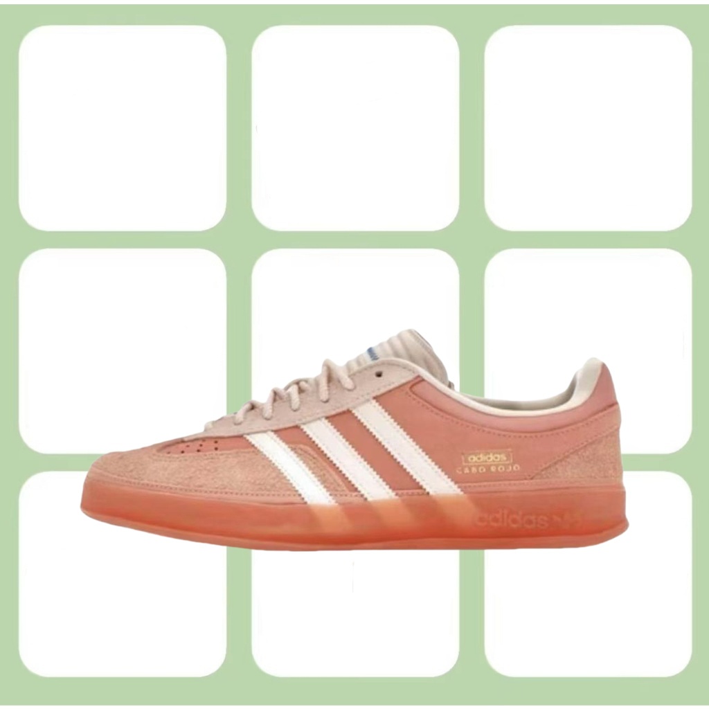（ของแท้ 100 %）adidas originals Samba OG supers รองเท้าผ้าใบ JS5052 สีส้ม/ขาว