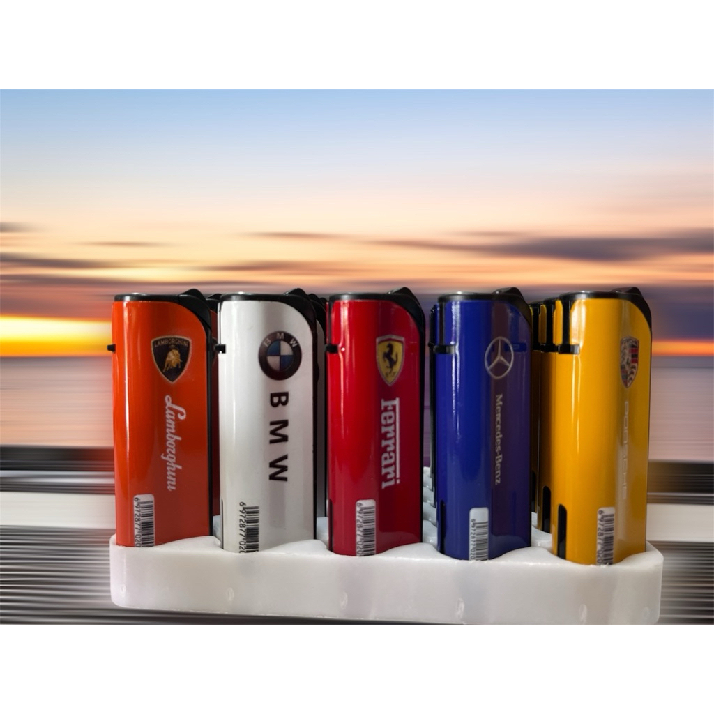 ไฟแช็ก ไฟฟู่ เติมแก๊สได้ หัวเหล็กจุดได้แม้มีลม ไฟสีฟ้า