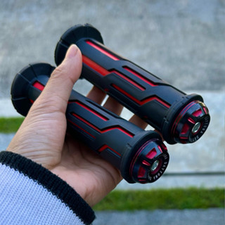 ปลอกแฮนด์ทูโทน +ปลาย Daytona แดง-ดำ