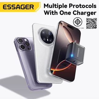 Essager อะแดปเตอร์ชาร์จเร็ว Type C 20W สำหรับโทรศัพท์มือถือและแท็บเล็ต PPS PD QC 3.0 ที่ชาร์จแบบพกพา