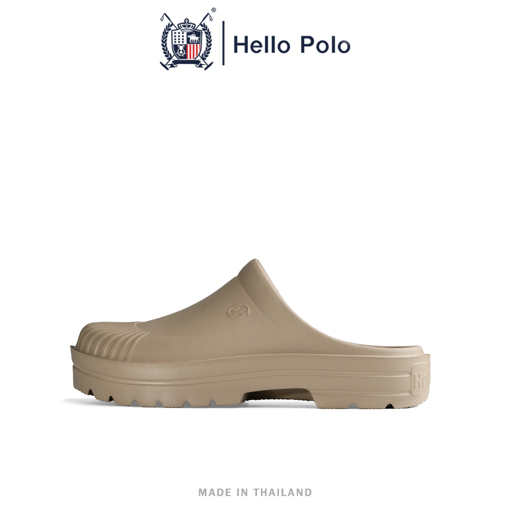 Hello Polo รองเท้าเปิดส้น แฟชั่น รองเท้าแตะนุ่ม  พื้นหนา กันลื่น รองเท้าแตะลําลอง วัสดุ EVA เบาสบาย รองเท้าแตะชาย HP8045