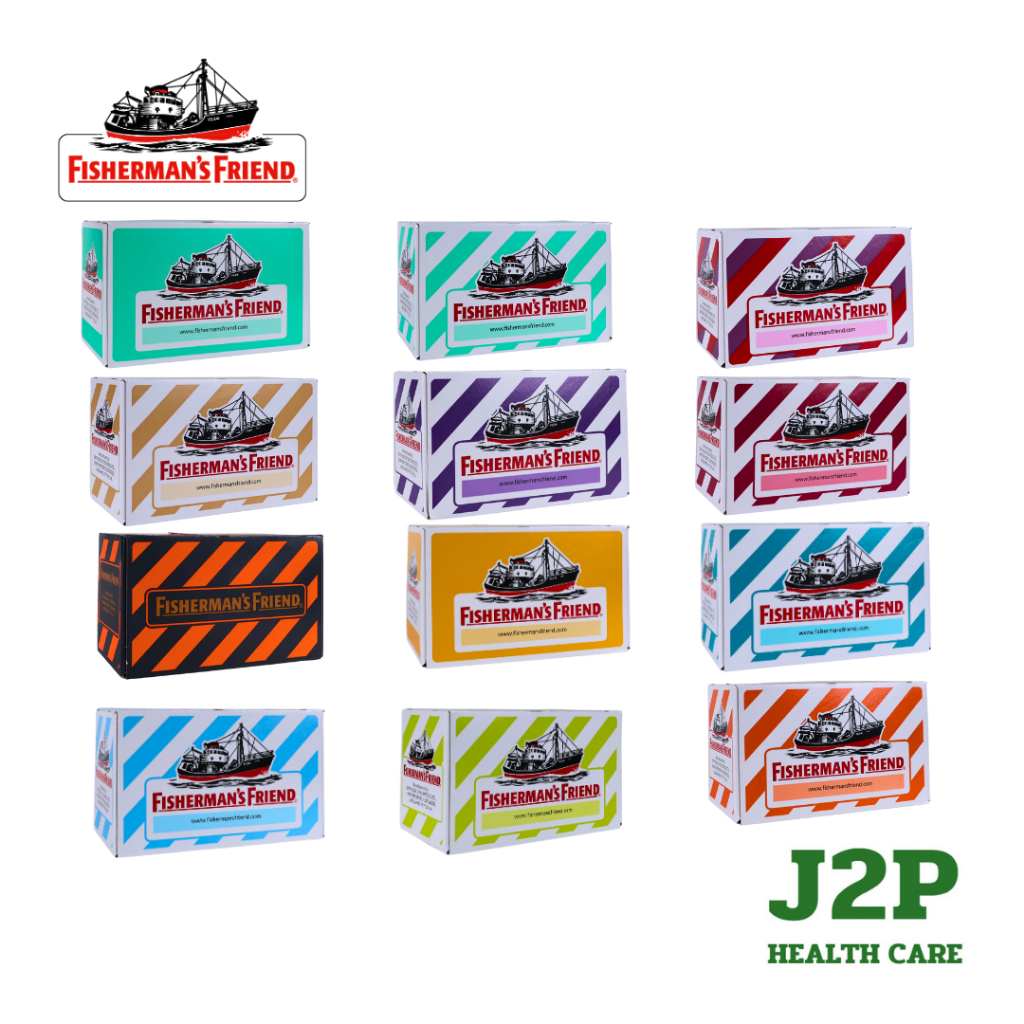 Fisherman's Friend ฟิชเชอร์แมนส์ เฟรนด์ ลูกอมปราศจากน้ำตาล (1 กล่อง / 24 ซอง)