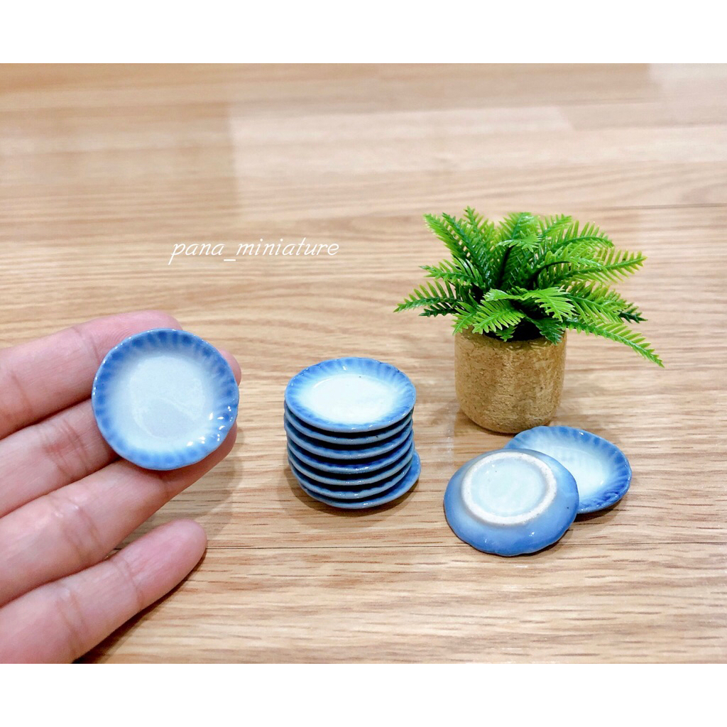 จานเซรามิคจิ๋วขอบฟ้า ขนาด 3 cm. ราคา/ชิ้น