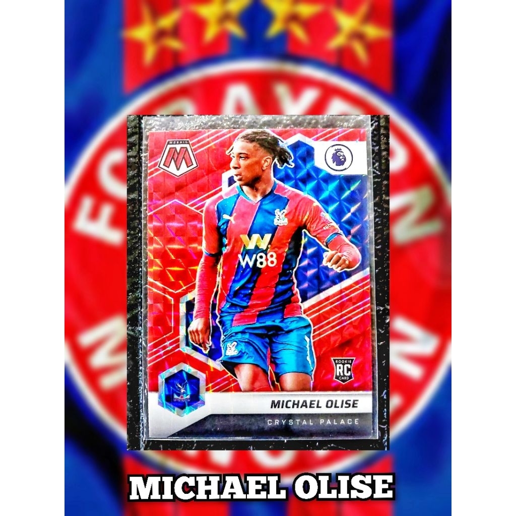 การ์ดฟุตบอล MICHAEL OLISE RC 2021-22 PANINI MOSAIC  RED  PRIZM ลิขสิทธิ์แท้