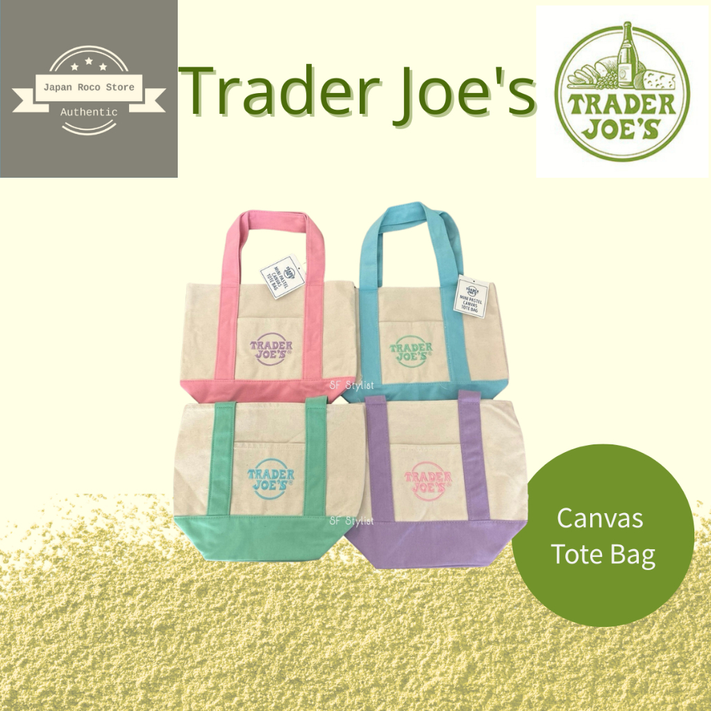 กระเป๋าผ้า Mini Canvas Trader Joe’s – 4 สีพาสเทล | ลิมิเต็ดเอดิชัน