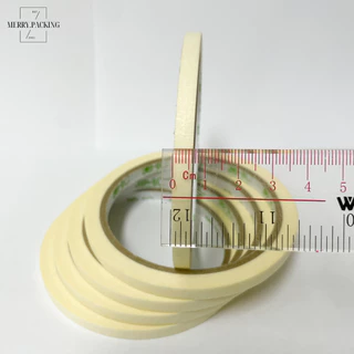 (1ม้วน) เทปกระดาษกาวย่น หน้ากว้าง 1นิ้ว ยาว 20หลา แกน 3 นิ้ว หนา 150ไมครอน Masking tape