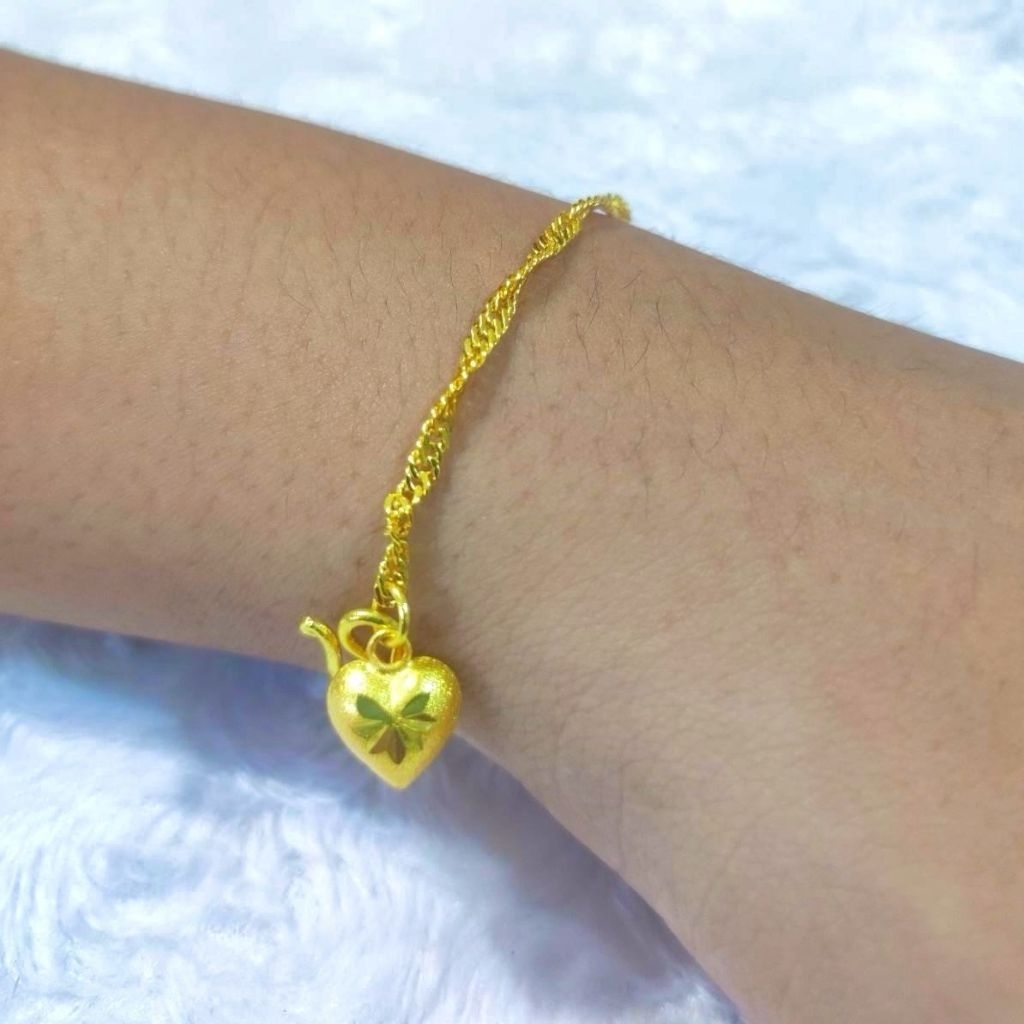 J318ข้อมือดิสโก้หนัก1สลึง ทองชุบเคลือบหนางานตันแน่นสวยเหมือนของจริง