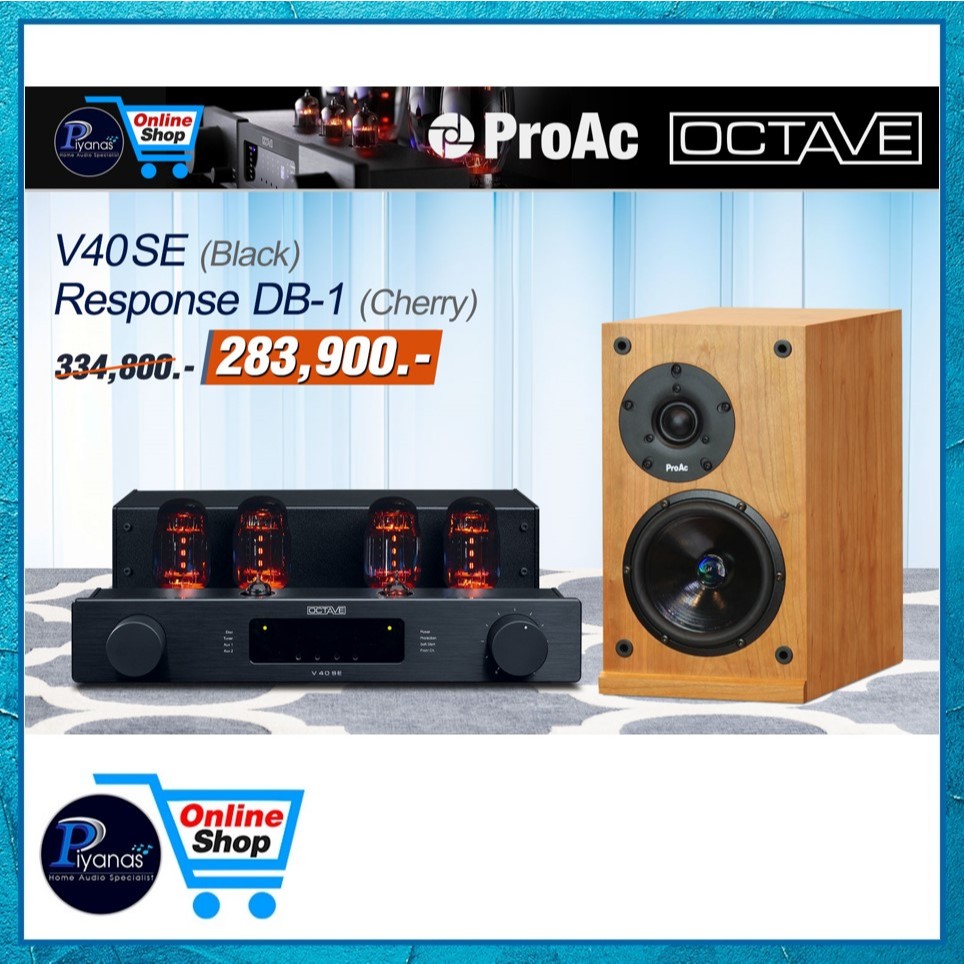 OCTAVE V 40 SE (silver)/(black) + Response DB-1 (Cherry)/Piyanas Electric/ปิยะนัส อิเล็คทริคส์