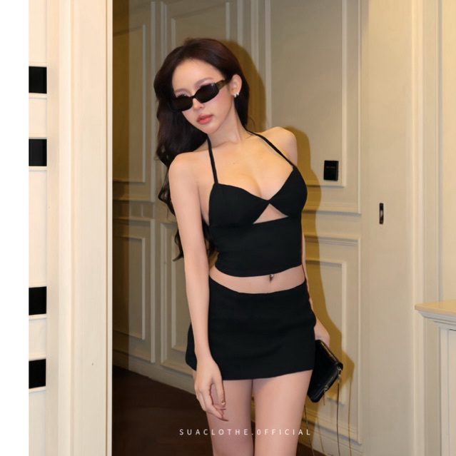 ‼️ ส่งไวมีส่งด่วน‼️ [SUACLOTHE]  ชุดเซต Midnight Allure ชุดเซตกระโปรงเอวต่ำ ชุดใส่เที่ยวกลางคืน พร้อมส่งจากไทย
