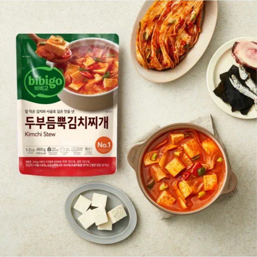 พร้อมส่ง 두부듬뿍 김치찌개 ซุปกิมจิเต้าหู้ปรุงสำเร็จรูป CJ bibigo Kimchi Stew with Tofu 460g