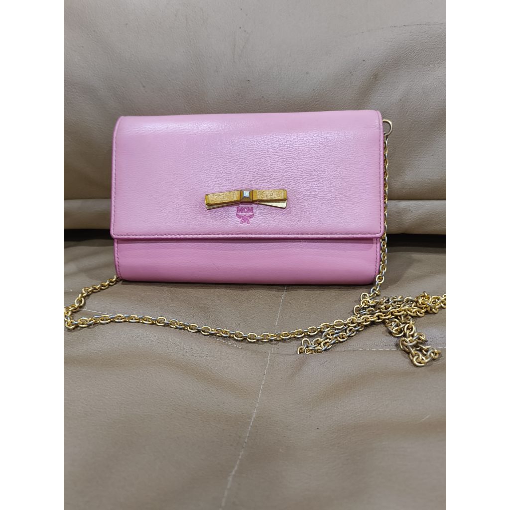 พร้อมส่ง**กระเป๋าสะพายข้าง MCM แท้มือสอง
